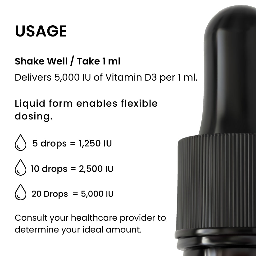 Vitamin D3 Liquid Drops 5,000 IU/mL
